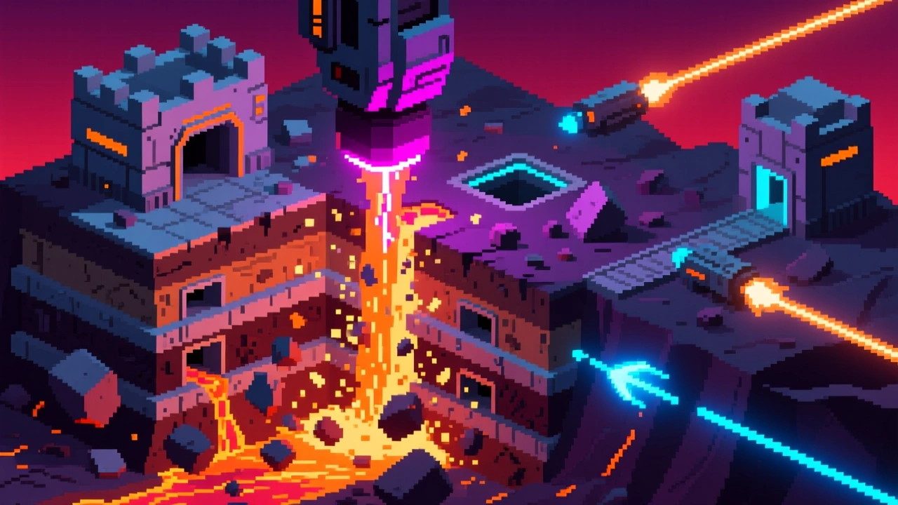 Orbital bombardment in progress