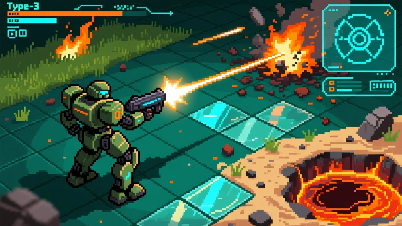 Tactical grid combat gameplay